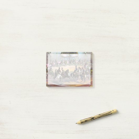 Circus Grand Finale, Circa 1872. Post-it Klebezettel (Auf Schreibtisch)