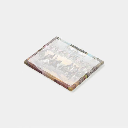 Circus Grand Finale, Circa 1872. Post-it Klebezettel (angewinkelt)