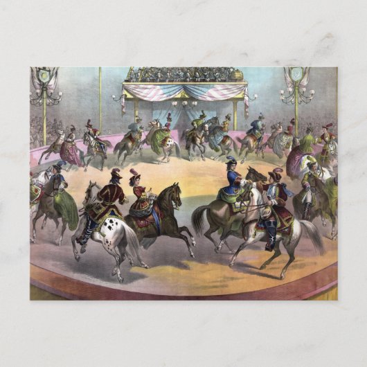 Circus Grand Finale, Circa 1872. Postkarte (Vorderseite)