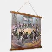 Circus Grand Finale, Circa 1872. Wandteppich Mit Holzrahmen (Gewinkelt)