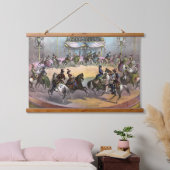 Circus Grand Finale, Circa 1872. Wandteppich Mit Holzrahmen (Schlafzimmer)