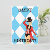 Circus Grußkarte Karte (Stehend Vorderseite)