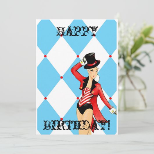 Circus Grußkarte Karte (Stehend Vorderseite)