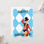 Circus Grußkarte Karte (Vorderseite/Rückseite Beispiel)