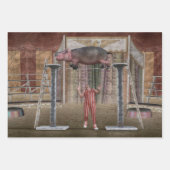 Circus Hippo Balancing Geschenkpapier Set (Vorderseite 3)