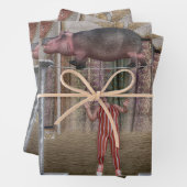 Circus Hippo Balancing Geschenkpapier Set (Beispiel)
