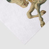 Circus Horse Acrobat Dancer Karussell Pferde Tanz Seidenpapier (Detail)