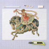 Circus Horse Acrobat Dancer Karussell Pferde Tanz Seidenpapier (Handwerk)