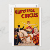 Circus Horse Postkarte (Vorne/Hinten)