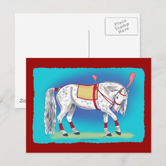 Circus Horse Postkarte (Vorne/Hinten)