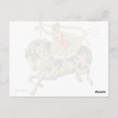 Circus Horse und Tänzer Postkarte (Rückseite)
