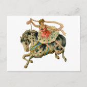 Circus Horse und Tänzer Postkarte (Vorderseite)
