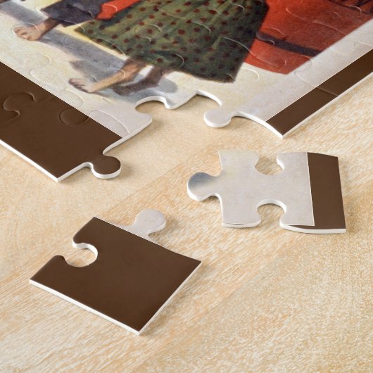 Circus Hunde Vintage Abbildung Puzzle (Seite)