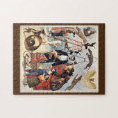 Circus Hunde Vintage Abbildung Puzzle (Horizontal)