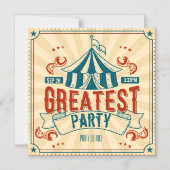 Circus jedes Ereignis Magneteinladung (Vorderseite)