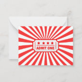 Circus Karneval Aquarell Babydusche Vielen Dank Mitteilungskarte (Rückseite)