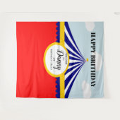 CIRCUS-Karneval BIRTHDABACKDROP Wandteppich (Vorderseite (Horizontal))