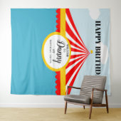 CIRCUS-Karneval BIRTHDABACKDROP Wandteppich (Beispiel (Horizontal))