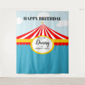 CIRCUS-Karneval BIRTHDABACKDROP Wandteppich (Vorderseite)