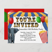 Circus Karneval Cheer Custom Einladungen (Vorne/Hinten)