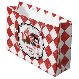 Circus Karneval Festival Thema Grosses Geburtstag Große Geschenktüte