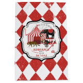 Circus Karneval Festival Thema Grosses Geburtstag Mittlere Geschenktüte (Vorderseite)