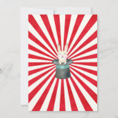 Circus Karneval Geburtstag Einladung Circus Party (Rückseite)