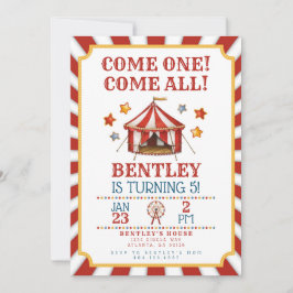 Circus Karneval Geburtstagseinladung Einladung