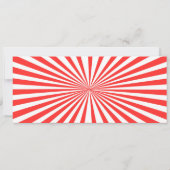 Circus Karneval Geburtstagseintrittskarte Boy Einladung (Rückseite)