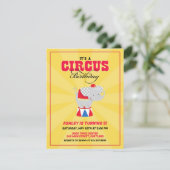 Circus Karneval Geburtstagsparty Einladung (Stehend Vorderseite)