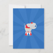 Circus Karneval Geburtstagsparty Einladung (Rückseite)