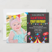 Circus Karneval Geburtstagsparty Einladung (Vorderseite)