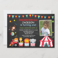 Circus Karneval Geburtstagsparty Einladung