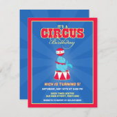 Circus Karneval Geburtstagsparty Einladung (Vorne/Hinten)