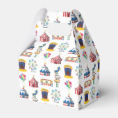 Circus Karneval Icon Muster Geschenkschachtel (Rückseite)