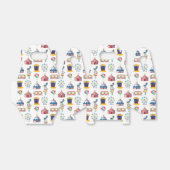 Circus Karneval Icon Muster Geschenkschachtel (Ungefaltet)