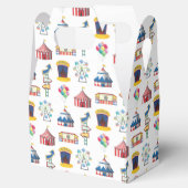 Circus Karneval Icon Muster Geschenkschachtel (Geöffnet)