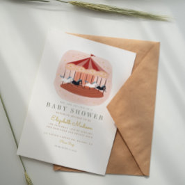 Circus Karneval Karussell Festival Kinderdusche Einladung