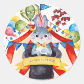 Circus Karneval Klassischer Rundsticker Runder Aufkleber (Vorderseite)