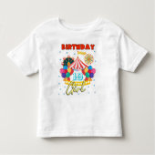 Circus Karneval Party Girl Theme Custom Kleinkind T-shirt (Vorderseite)