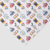 Circus Karneval-Symbol-Muster Seidenpapier (Ausschnitt)