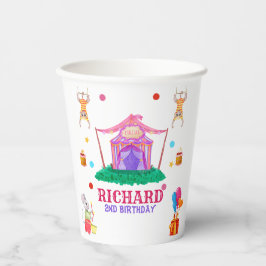 Circus Karneval Thema Farbenfrohe Geburtstagsparty Pappbecher