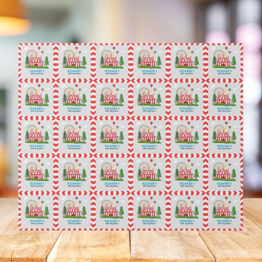 Circus Karneval Thema Geburtstagsparty Geschenkpapier