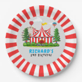 Circus Karneval Thema Geburtstagsparty Pappteller (Vorderseite)