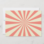 Circus Karneval Ticket Kinderdusche Einladung (Rückseite)