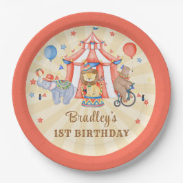 Circus Karneval & Tiere Geburtstagsparty Pappteller