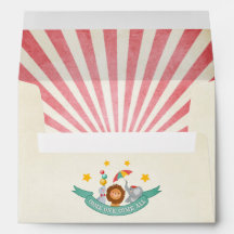 Circus Karneval Umschlag Geburtstag Vintag