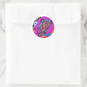 "Circus Lion" Abstrakt Runder Aufkleber (Tasche)