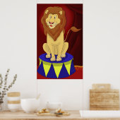 Circus Lion Poster Print (Küche)