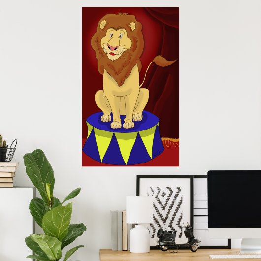 Circus Lion Poster Print (Heimbüro)